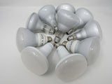 Earth Bulb/Philips/GE 10 LED Incandescent Light Bulbs White Glass -- Used