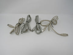 Standard USB Type A 2.0 to Type B 2.0 Cables Lot of 4 55 in -- Used