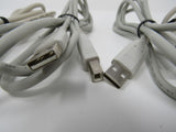 Standard USB Type A 2.0 to Type B 2.0 Cables Lot of 4 55 in -- Used