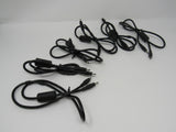 Standard Power Adapter Cables Black End Lot of 6 30 in -- Used