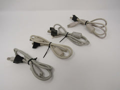 Standard USB Type A 2.0 to Type B 2.0 Cables Lot of 4 32 in -- Used