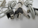 Standard USB Type A 2.0 to Type B 2.0 Cables Lot of 4 32 in -- Used