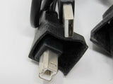 Standard USB Type A 2.0 to Type B 2.0 Cables Lot of 3 32 in -- Used