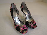 Jessica Simpson Heels Josette 3-in Fabric Female Size 7.5B Floral -- Used