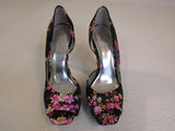 Jessica Simpson Heels Josette 3-in Fabric Female Size 7.5B Floral -- Used