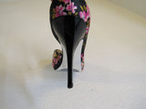 Jessica Simpson Heels Josette 3-in Fabric Female Size 7.5B Floral -- Used