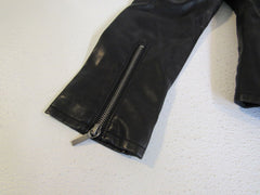 le chateau Jacket Black Small Faux Leather Female Adult 287356 -- Used