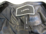 le chateau Jacket Black Small Faux Leather Female Adult 287356 -- Used