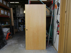 Standard Flat Panel Door Solid Core 80-in x 36-in Tan Birch -- Used