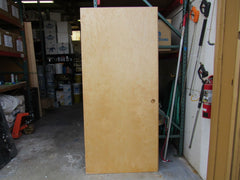 Standard Flat Panel Door Solid Core 80-in x 36-in Tan Birch -- Used