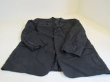 Alfani Mens Suit Navy Blue Mini Pin Stripe 38W X 32L Pants 44 Chest Wool -- Used