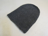 Handcrafted Beanie Dark Gray Slouchy 100% Merino Adult -- New