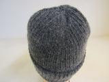 Handcrafted Beanie Dark Gray Slouchy 100% Merino Adult -- New