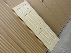 Left Side Bifold Closet Door 78-in x 24-in Dark Beige Masonite