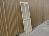 Louver Bifold Closet Door 79-in x 24-in Dark Beige