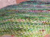 Handcrafted Shawl Multicolored Lots of Texture 100% Merino Female Adult -- New