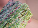 Handcrafted Shawl Multicolored Lots of Texture 100% Merino Female Adult -- New