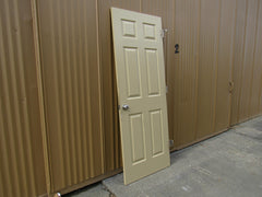 Interior Door with Door Knobs 80-in x 30-in Dark Beige
