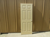 Interior Door with Door Knobs 80-in x 30-in Dark Beige