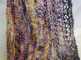 Handcrafted Shawl Multicolored Lots of Texture 100% Merino Female Adult -- New