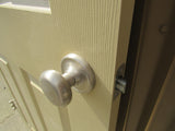 Interior Door 79-in x 30-in Dark Beige with Door Knob