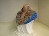 Handcrafted Cowl Multicolored Super Bulky 100% Merino Female Adult -- New