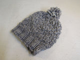 Handcrafted Beanie Hat Great Gray Owl Pom Pom 100% Merino Female Adult -- New