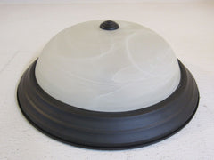 Designer Insulated Ceiling Light Fixture 15-in Oil Rubbed Bronze 1257L-ORB-AC8 -- Used