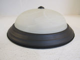 Designer Insulated Ceiling Light Fixture 15-in Oil Rubbed Bronze 1257L-ORB-AC8 -- Used