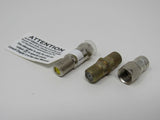 Standard Coaxial Cable Adapter Coupler Lot of 3 -- Used