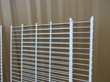 Lot of 6 White Wire Shelving with Brackets