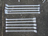 Lot of 6 White Wire Shelving with Brackets
