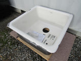 Kohler Cast Iron Undercounter Self Rimmimg Sink 20-in x 20-in