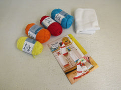Hook & Needle Towel Toppers and Trims Yarn Kit 3 Balls 3 Cotton Towels Cotton -- New