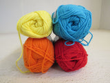 Hook & Needle Towel Toppers and Trims Yarn Kit 3 Balls 3 Cotton Towels Cotton -- New