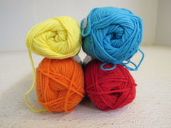 Hook & Needle Towel Toppers and Trims Yarn Kit 3 Balls 3 Cotton Towels Cotton -- New