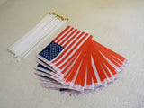 King Girl Hand Held Small American Flag Lot of 25 -- New