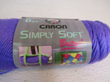 Hook & Needle Steppin Out Poncho Yarn Kit Grape 2 skeins 250 Yards Each Acrylic -- New