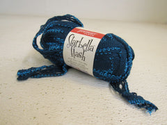 Premier Yarns Starbella Flash Yarn Black/Teal 1 Skein 33 Yards Acrylic Glitter -- New