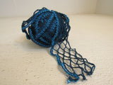 Premier Yarns Starbella Flash Yarn Black/Teal 1 Skein 33 Yards Acrylic Glitter -- New