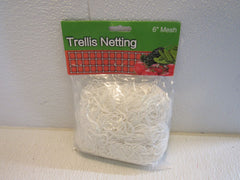 Vivosun Trellis Netting Heavy Duty Nylon Net 6-in Mesh White Nylon -- New