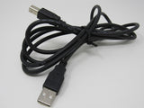 Standard USB A Plug to USB B Plug Cable 5.5 ft Male -- New
