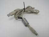 Standard USB A Plug to USB B Plug Cable 5.5 ft Male -- Used