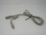 Standard USB A Plug to USB B Plug Cable 55 Inches Male -- New