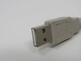 Standard USB A Plug to USB B Plug Cable 55 Inches Male -- New