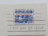 USPS Scott UX51 4c Social Security First Day of Issue G (Good) Postal Card -- Used