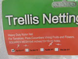 Vivosun Trellis Netting Heavy Duty Nylon Net 6-in Mesh White Nylon -- New
