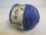 SWTC Syn Yarn Purple/Silver 1 Ball 50-gr/150-m Lurex Wool -- New