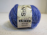 SWTC Syn Yarn Purple/Silver 1 Ball 50-gr/150-m Lurex Wool -- New