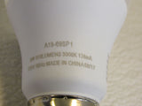 LED 9W Light Bulbs Set of 6 A19 Frosted Warm White E26 Base 60 Watt Equivalent -- New